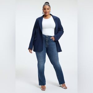 Good American Good Classic Slim Bootcut Jeans Size 26 Plus Size Anthropologie